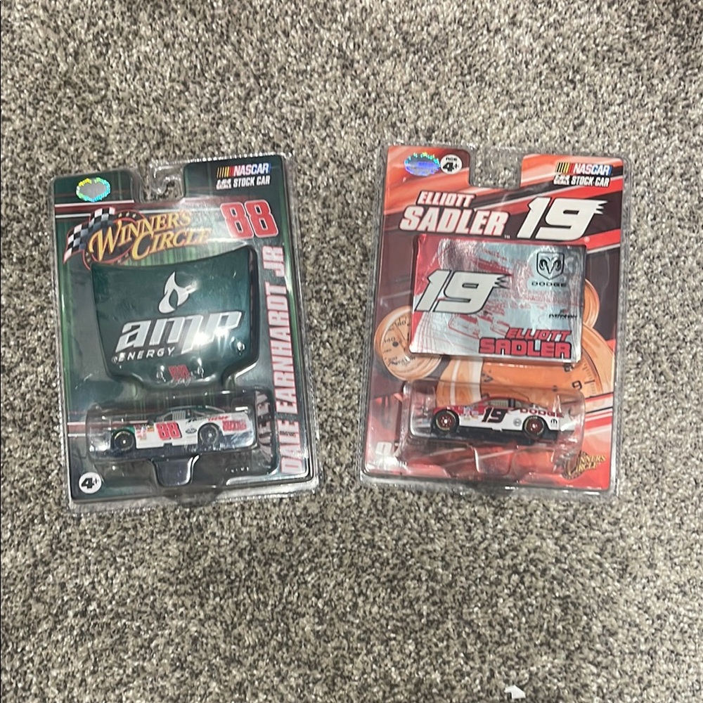 Dale Earnhardt and Elliot Sadler NASCAR Diecast Cars Set.